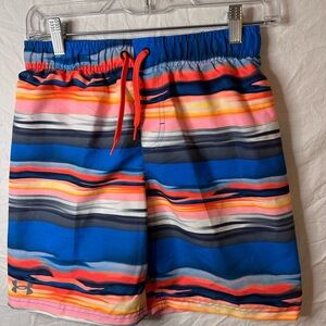 Under Armour Youth Swim Trunks – Size Youth L– Blue Multicolor